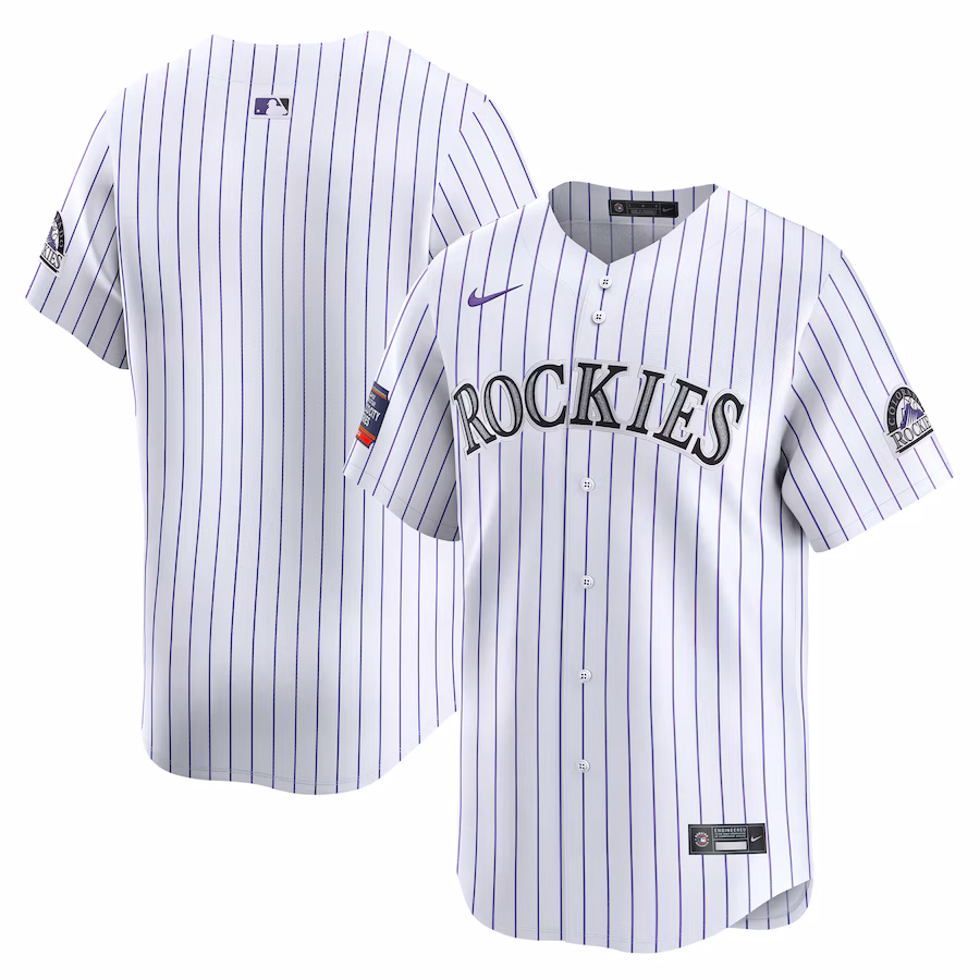 Men's Colorado Rockies  Nike White 2024 MLB World Tour Mexico City Series Home Limited Jersey - Jersey