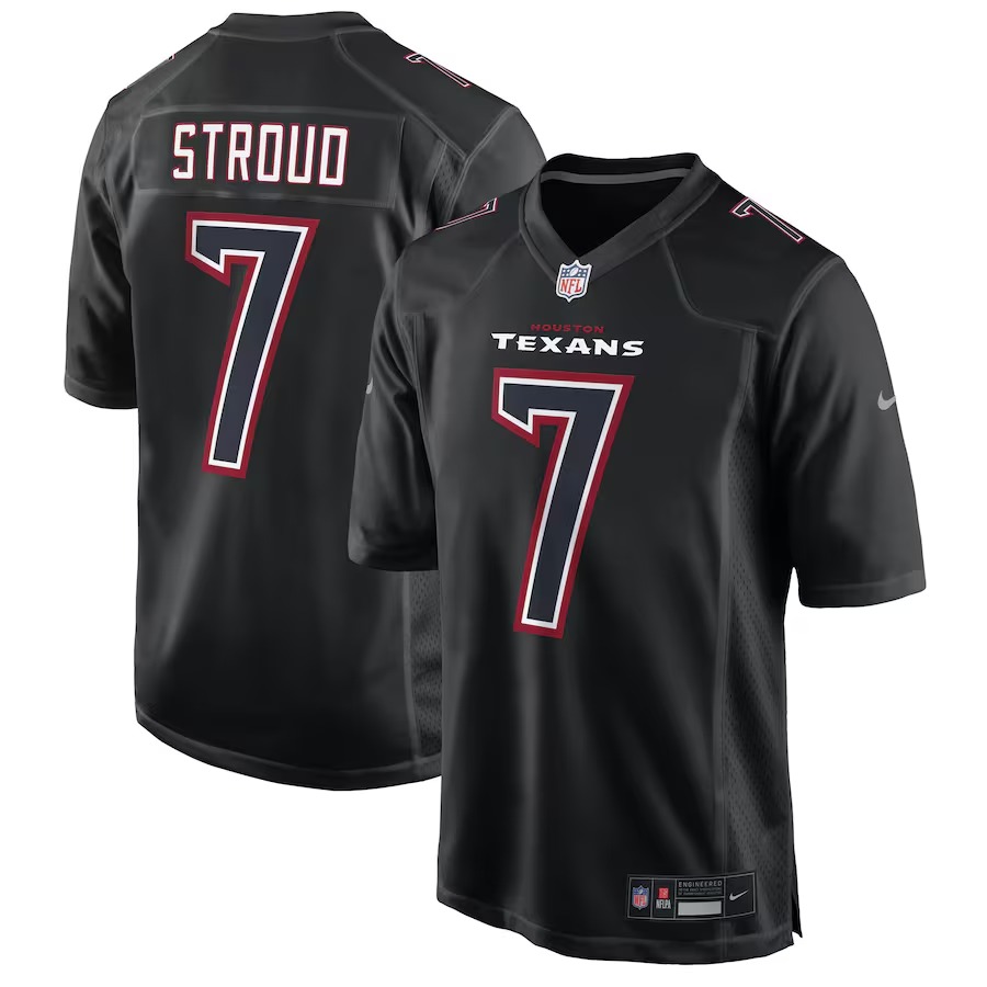 Men's Houston Texans C.J. Stroud Nike Black Fashion Game Jersey - Jersey