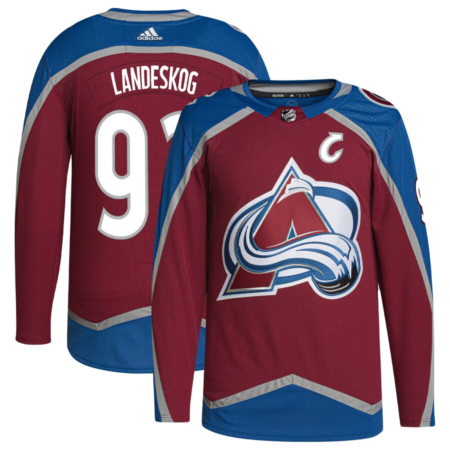 Men's Colorado Avalanche Gabriel Landeskog adidas Burgundy  Primegreen Authentic Pro Player Jersey - Jersey
