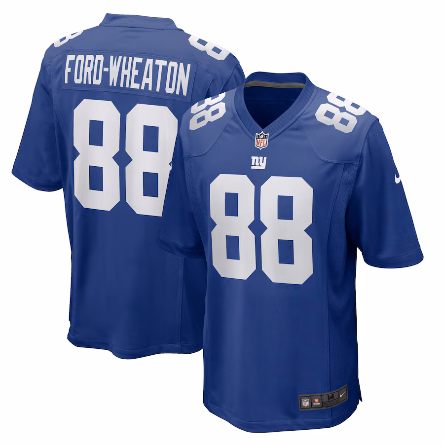 Men's New York Giants Bryce Ford-Wheaton Nike Royal Team Game Jersey - Jersey