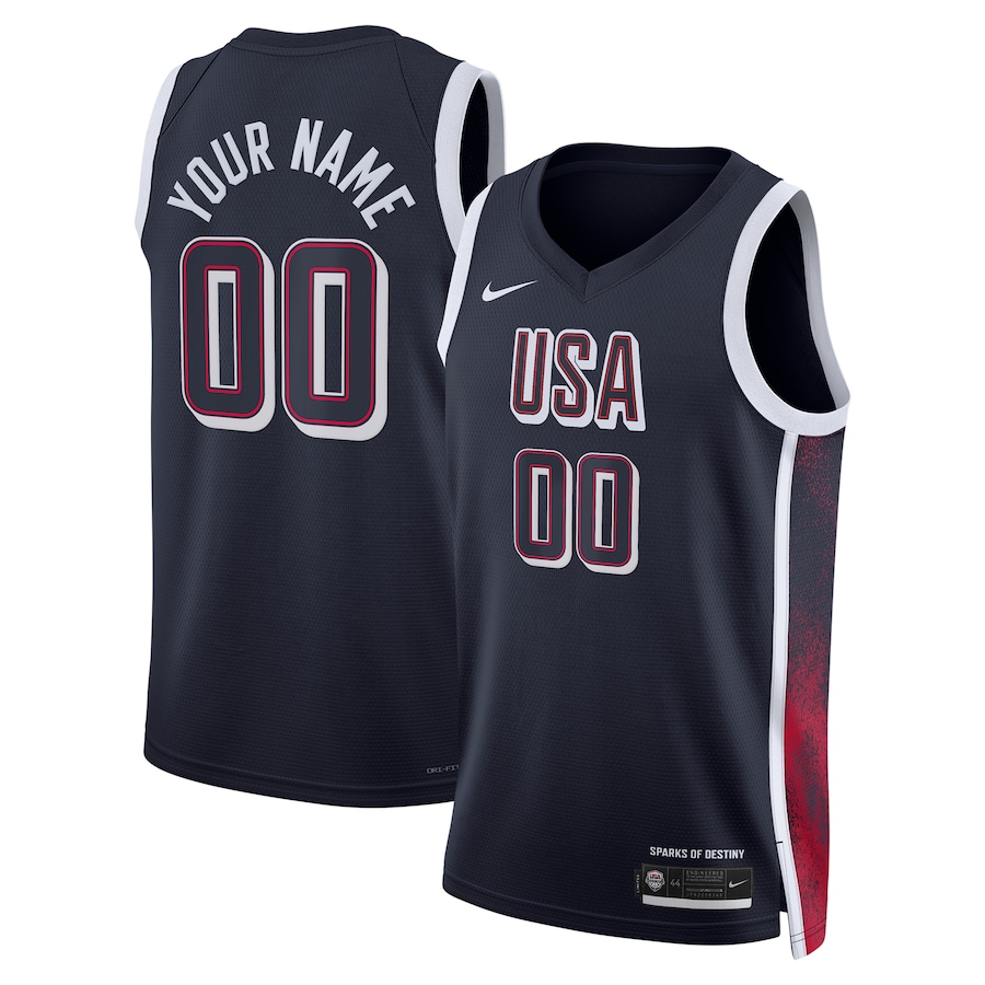 Unisex Men's USA Basketball  Nike Navy 2024 Swingman Custom Jersey - Jersey