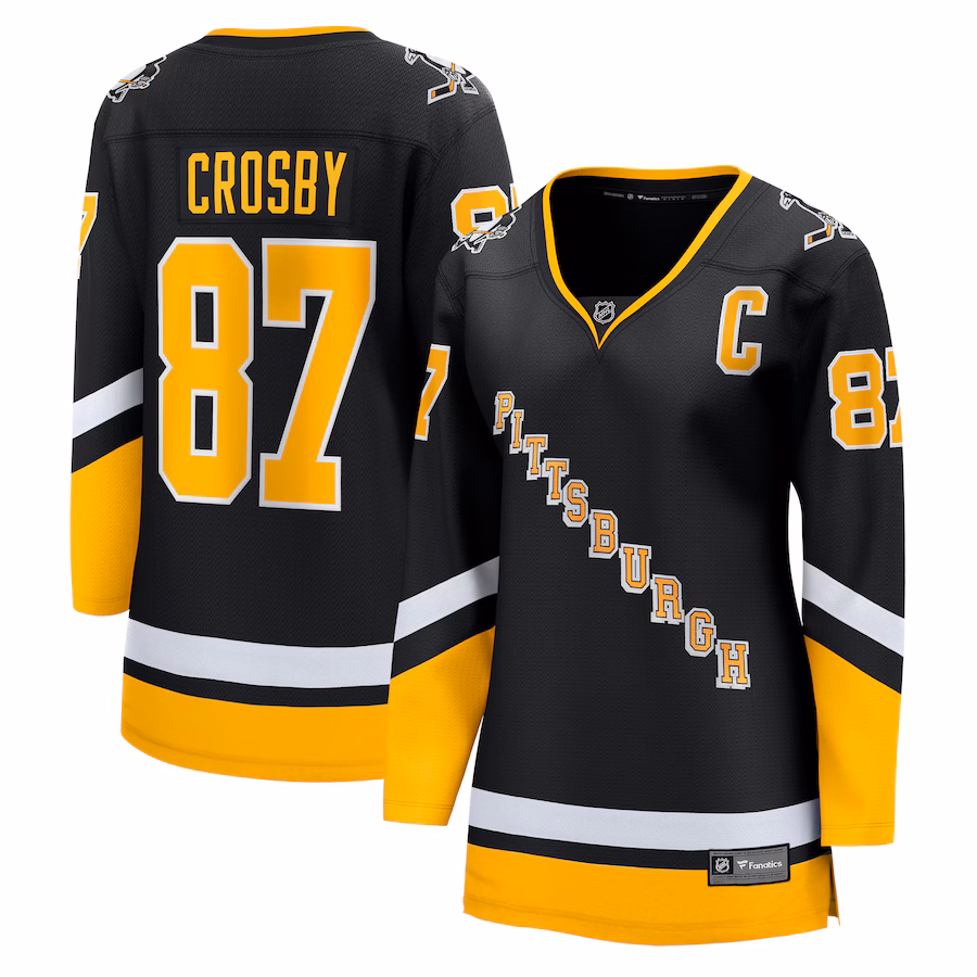 Women's Pittsburgh Penguins Sidney Crosby Fanatics Black 2021/22 Alternate Premier Breakaway Player Jersey - Jersey