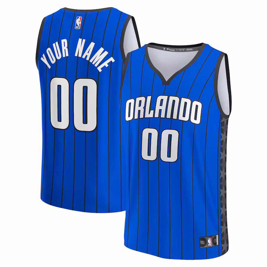 Youth Orlando Magic Fanatics Blue Fast Break Replica Custom Jersey - Statement Edition - Jersey