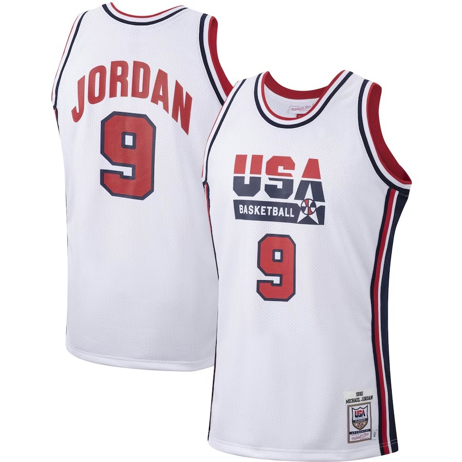 Men's USA Basketball Michael Jordan Mitchell & Ness White 1992 Authentic Jersey - Jersey