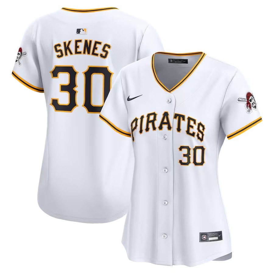 Women's Pittsburgh Pirates Paul Skenes Nike White Home Limited Player Jersey - Jersey