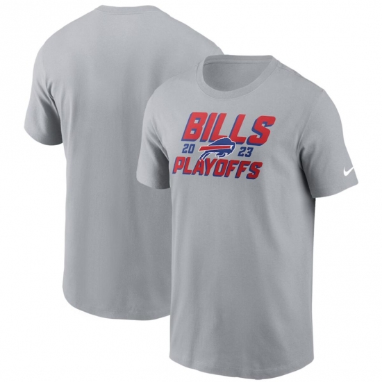 Men's Buffalo Bills Gray 2023 Playoffs Iconic T-Shirt - Jersey