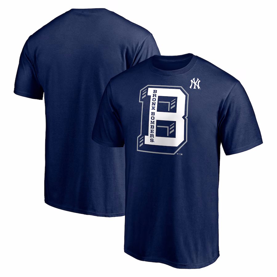 Men's New York Yankees Navy Varsity Bronx T-Shirt - Jersey