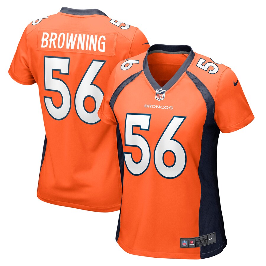 Women's Denver Broncos Baron Browning Nike Orange Game Jersey - Jersey