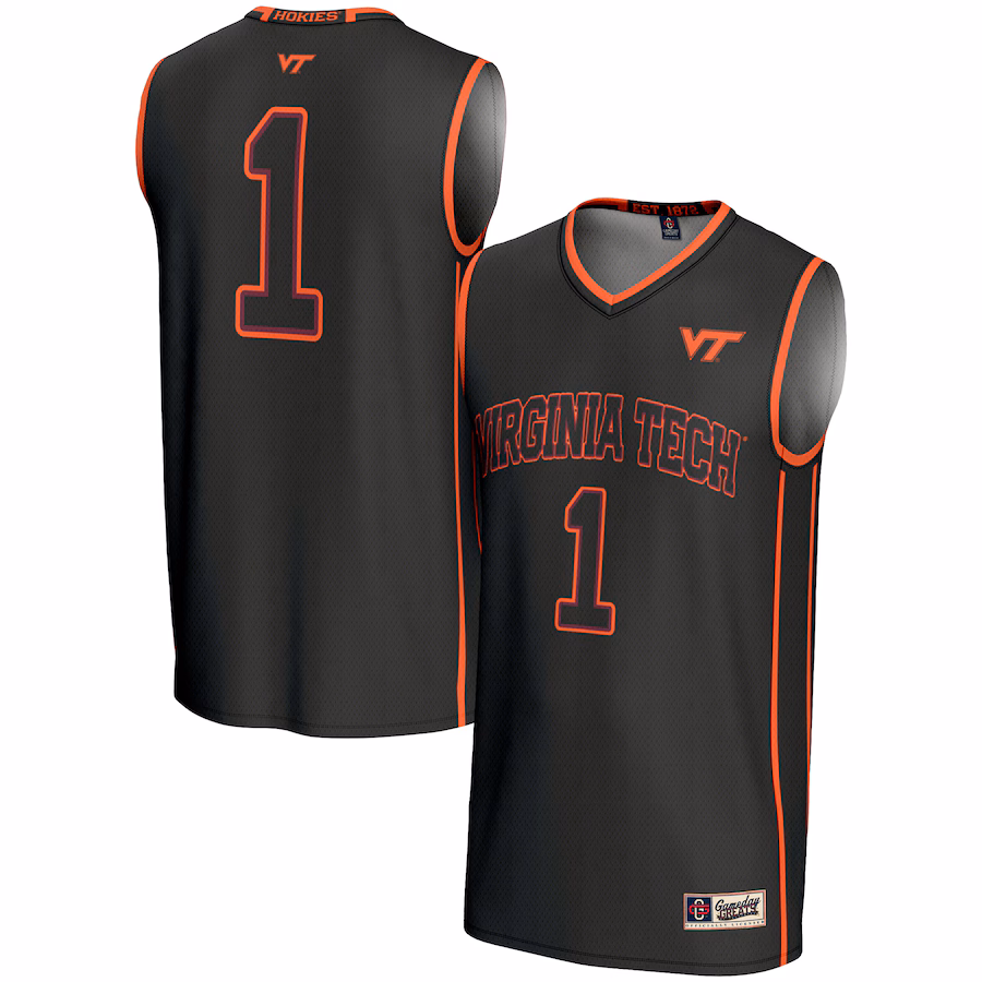 Youth GameDay Greats #1 Black Virginia Tech Hokies Lightweight Basketball Jersey - Jersey