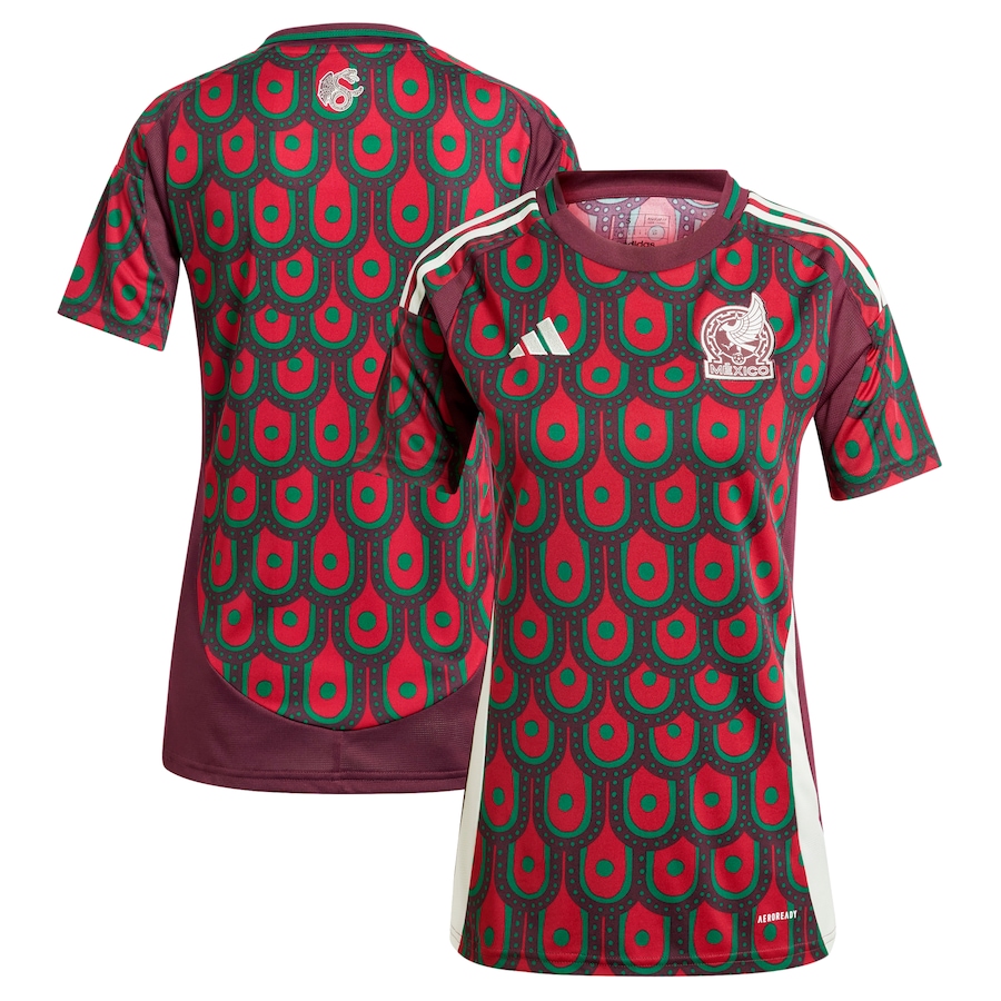 Women's Mexico National Team  adidas Burgundy 2024 Home Replica Jersey - Jersey