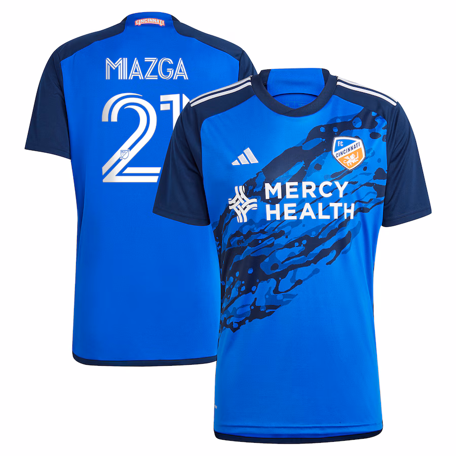 Men's FC Cincinnati Matt Miazga adidas Blue 2023 River Kit Replica Jersey - Jersey