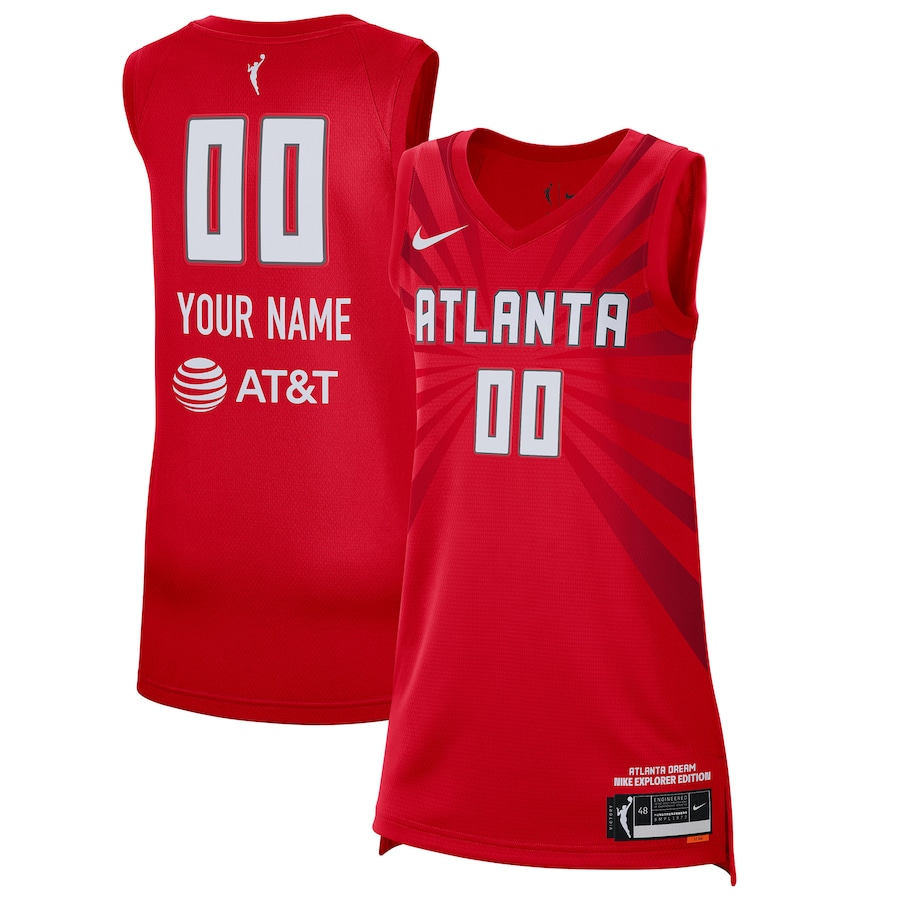 Unisex Atlanta Dream Nike Red 2021 Explorer Edition Victory Custom Jersey - Jersey