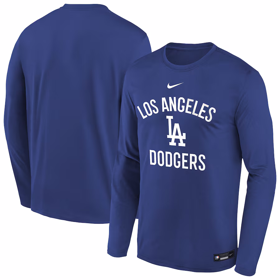 Youth Los Angeles Dodgers Nike Royal Authentic Collection Legend Performance Long Sleeve T-Shirt - Jersey