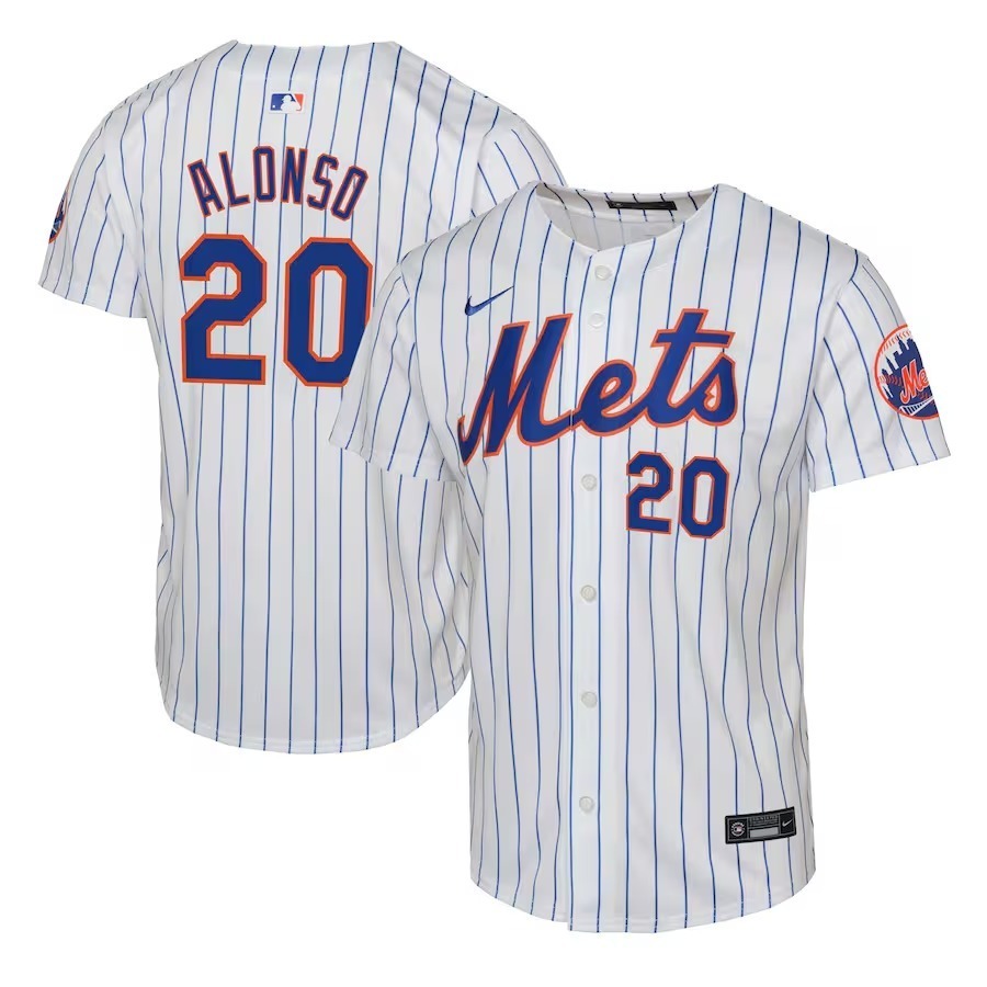 Youth New York Mets Pete Alonso Nike White Limited Player Jersey - Jersey