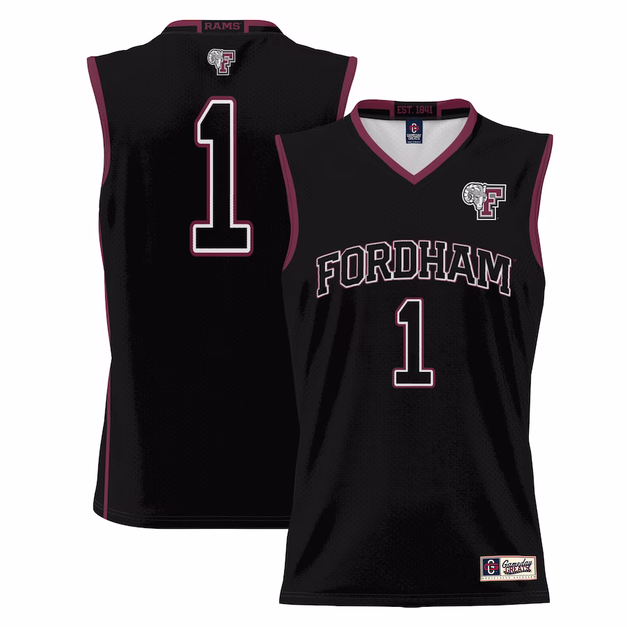 #1 Fordham Rams GameDay Greats Youth Lightweight Basketball Jersey - Black - Jersey