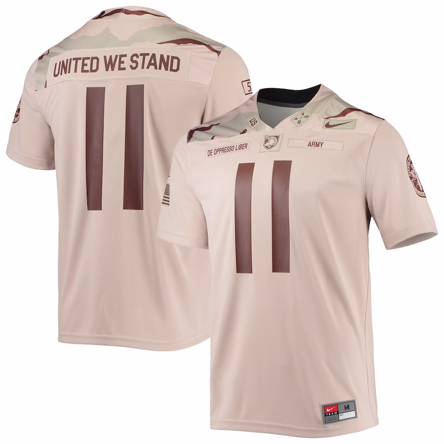 #11 Army Black Knights Nike Rivalry Special Game Jersey - Oatmeal - Jersey