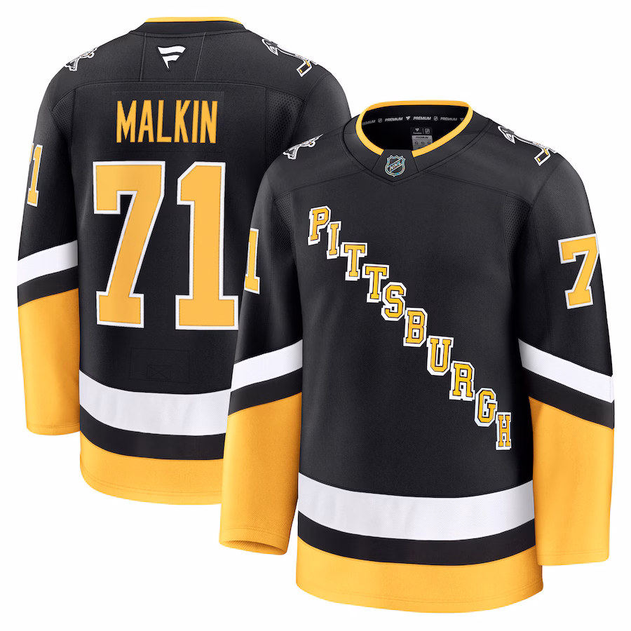 Men's Pittsburgh Penguins Evgeni Malkin Fanatics Black Alternate Premium Jersey - Jersey