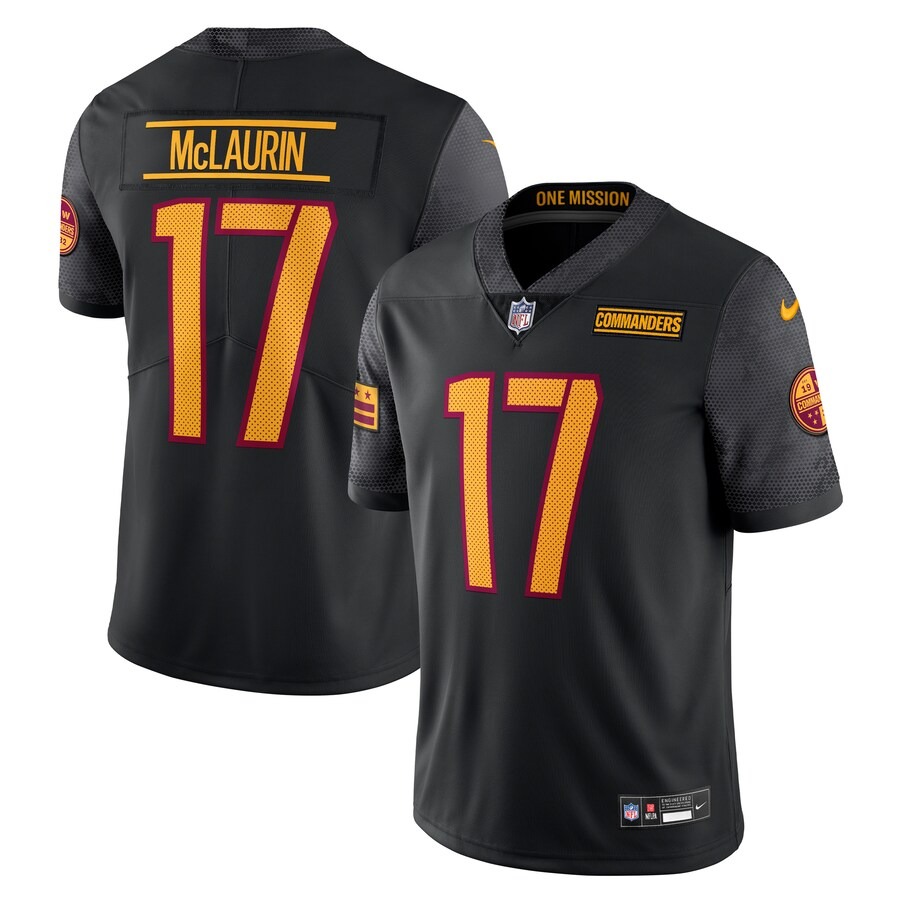Men's Washington Commanders Terry McLaurin Nike Black Alternate Vapor Untouchable Limited Jersey - Jersey
