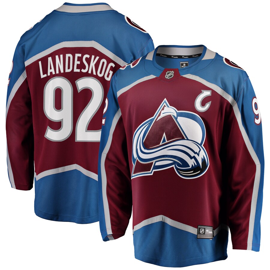 Men's Colorado Avalanche Gabriel Landeskog Fanatics Branded Burgundy Breakaway Player Jersey - Jersey