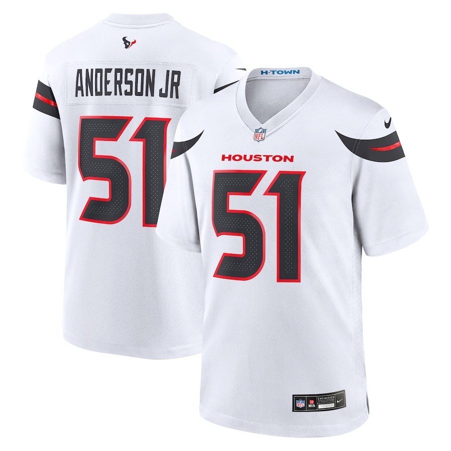 Men's Houston Texans Will Anderson Jr. Nike White Game Jersey - Jersey