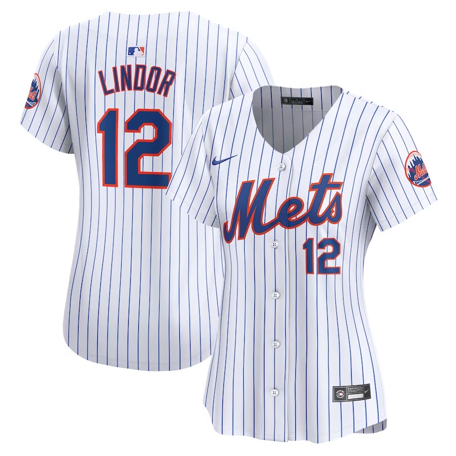 Women's New York Mets Francisco Lindor Nike White Home Limited Player Jersey - Jersey