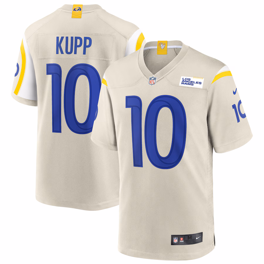Men's Los Angeles Rams Cooper Kupp Nike Cream Alternate Game Jersey - Jersey