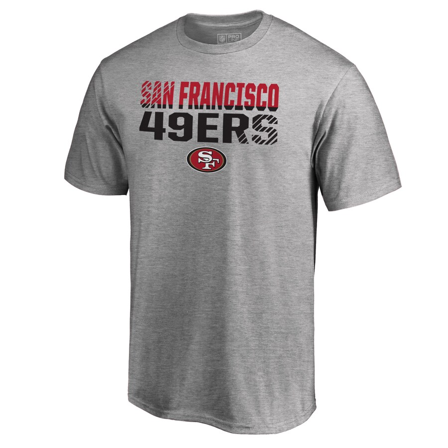 Men's San Francisco 49ers Ash Iconic Collection Fade Out T-Shirt - Jersey
