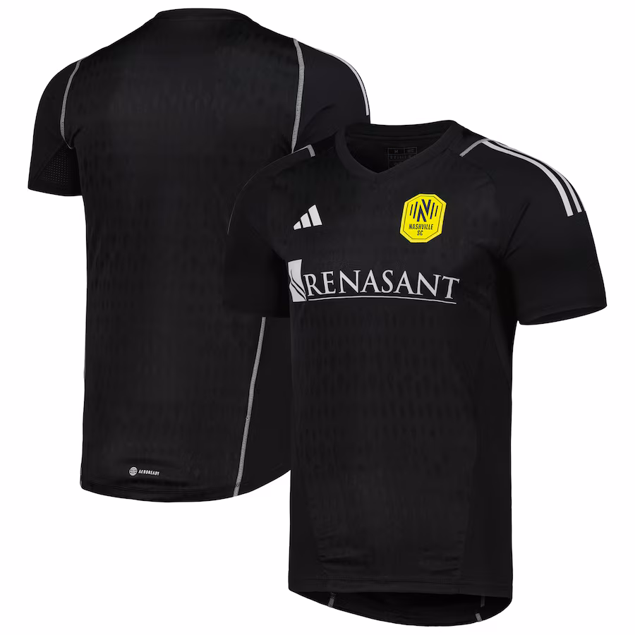 Men's Nashville SC adidas Black 2023 Replica Goalkeeper Jersey - Jersey