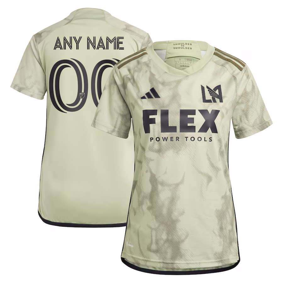 Women's LAFC adidas Green 2023 Smokescreen Replica Custom Jersey - Jersey