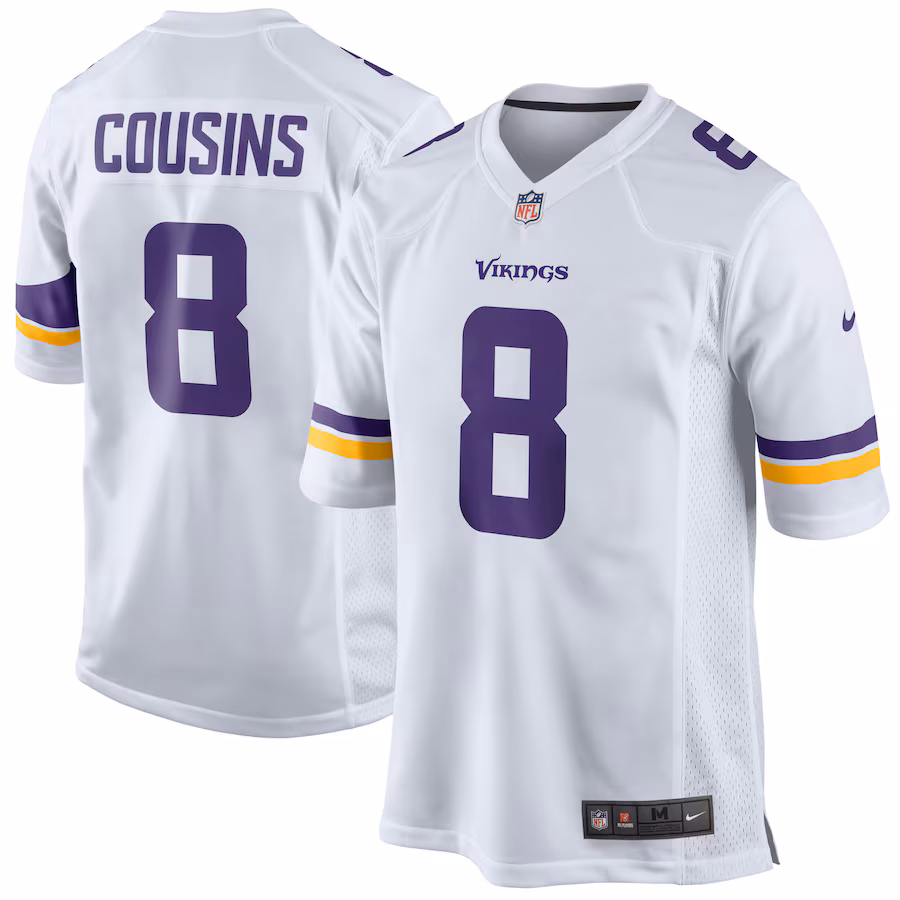 Men's Minnesota Vikings Kirk Cousins Nike White Game Jersey - Jersey