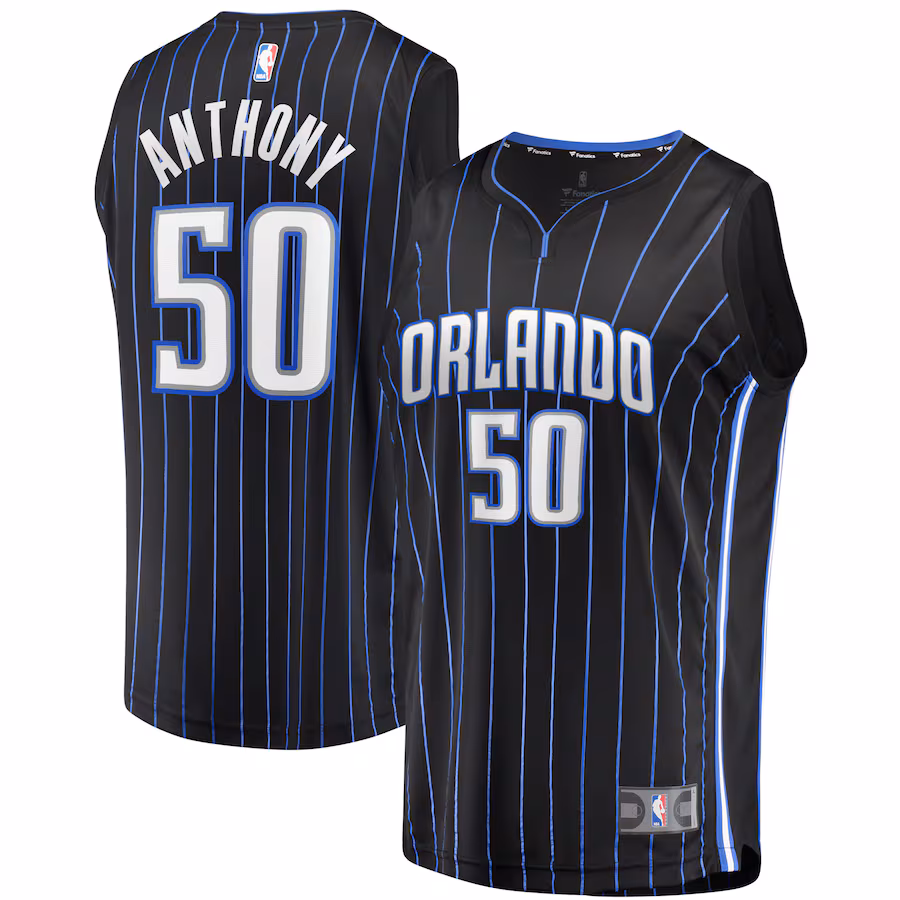 Men's Orlando Magic Cole Anthony Fanatics Black 2020 NBA Draft First Round Pick Fast Break Replica Jersey - Icon Edition - Jersey