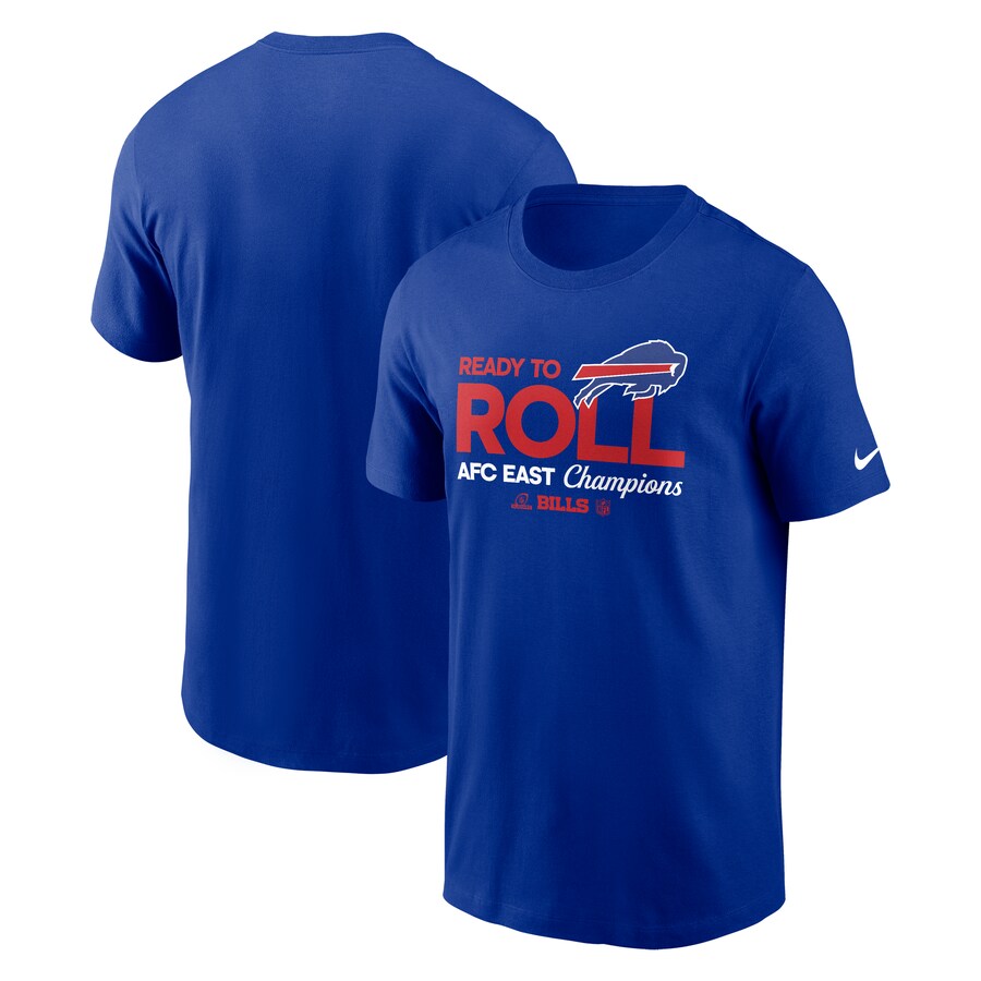Men's Buffalo Bills Nike Royal 2024 AFC East Division Champions Locker Room Trophy Collection T-Shirt - Jersey