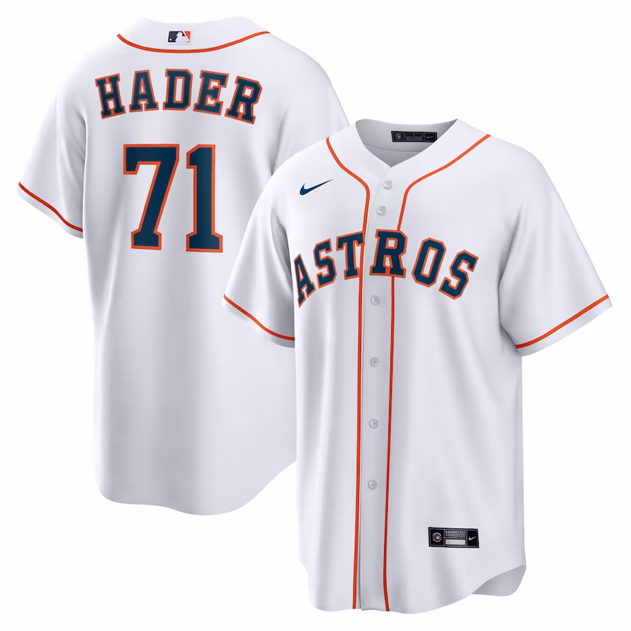 Men's Houston Astros Josh Hader Nike White Home Replica Player Jersey - Jersey