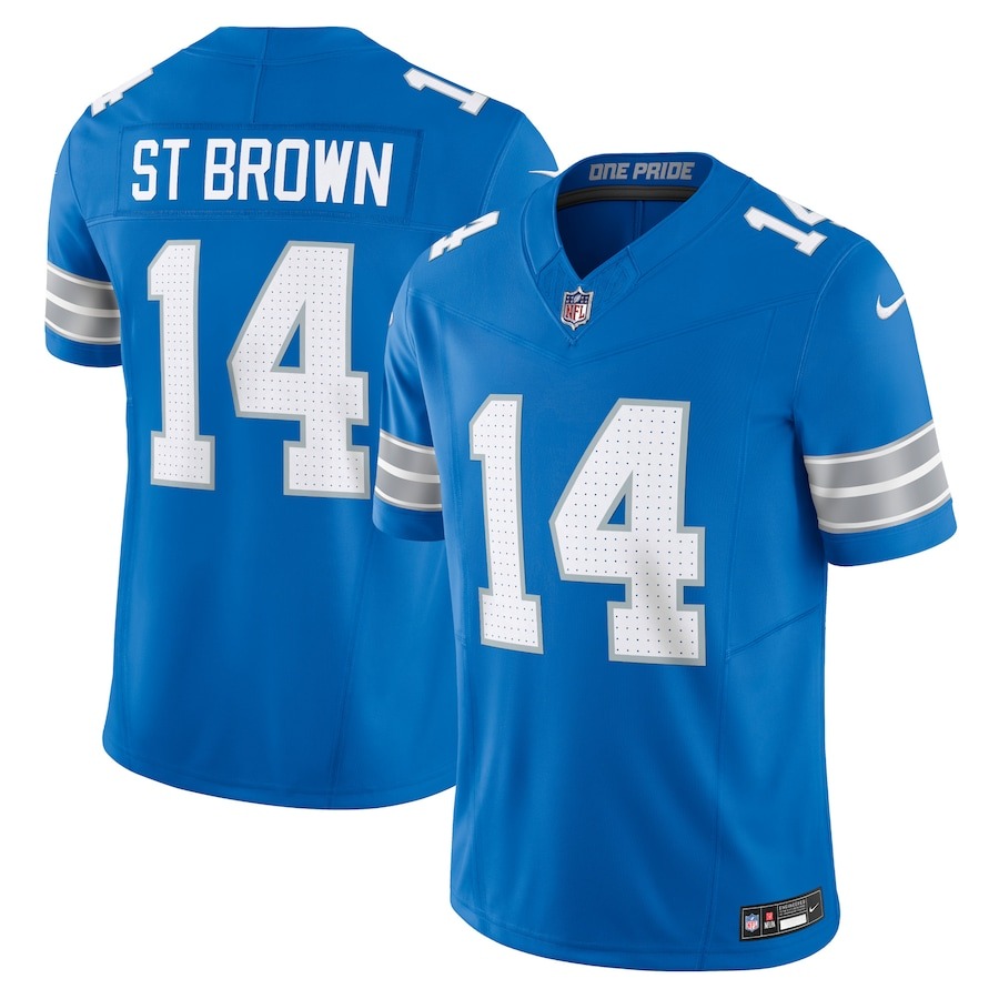 Men's Detroit Lions Amon-Ra St. Brown Nike Blue Vapor F.U.S.E. Limited Jersey - Jersey