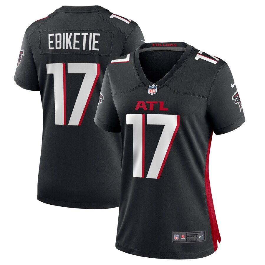 Women's Atlanta Falcons Arnold Ebiketie Nike  Black Team Game Jersey - Jersey