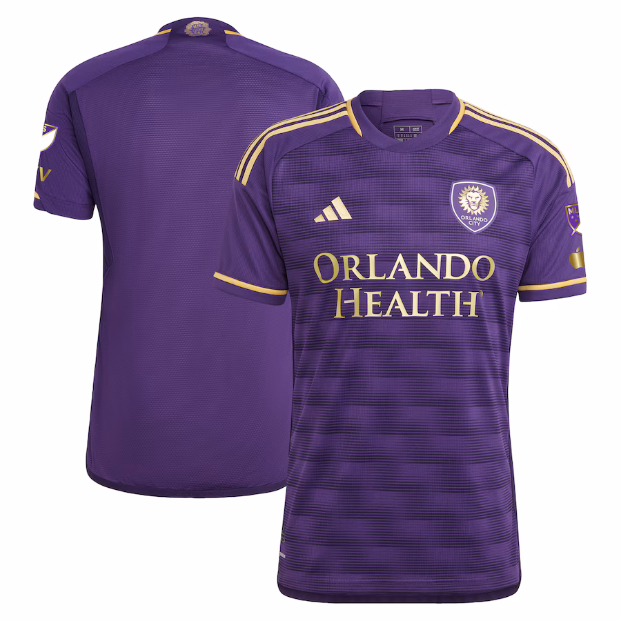 Men's Orlando City SC adidas Purple 2023 The Wall Kit Authentic Jersey - Jersey