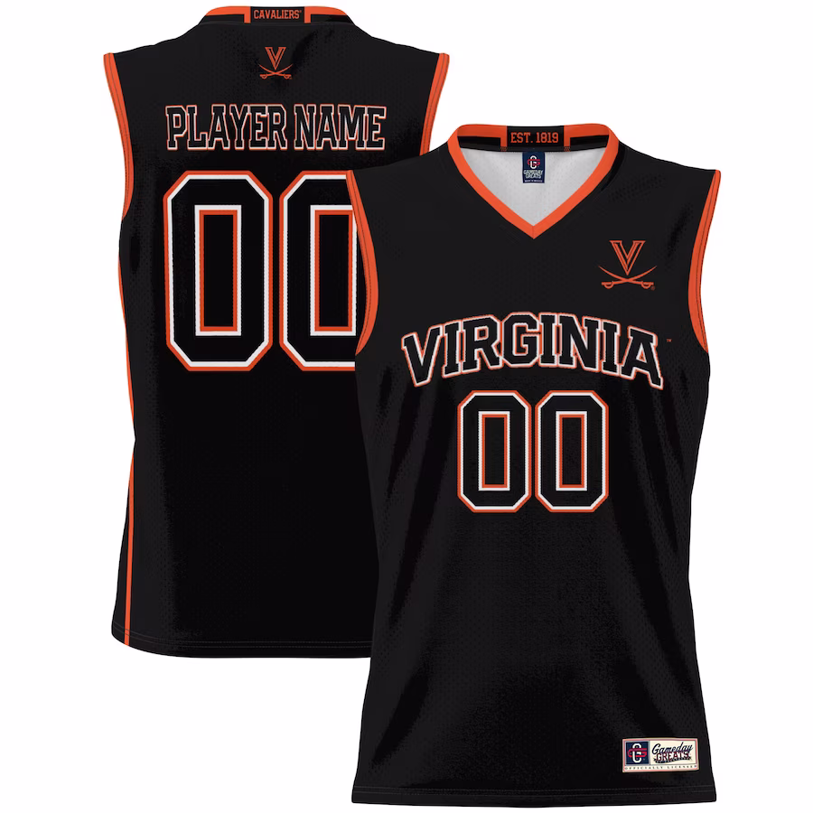 Virginia Cavaliers GameDay Greats Youth NIL Pick-A-Player Lightweight Women's Basketball Jersey - Black - Jersey