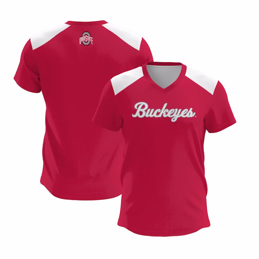 Ohio State Buckeyes GameDay Greats Unisex Lightweight Lacrosse Jersey - Scarlet - Jersey