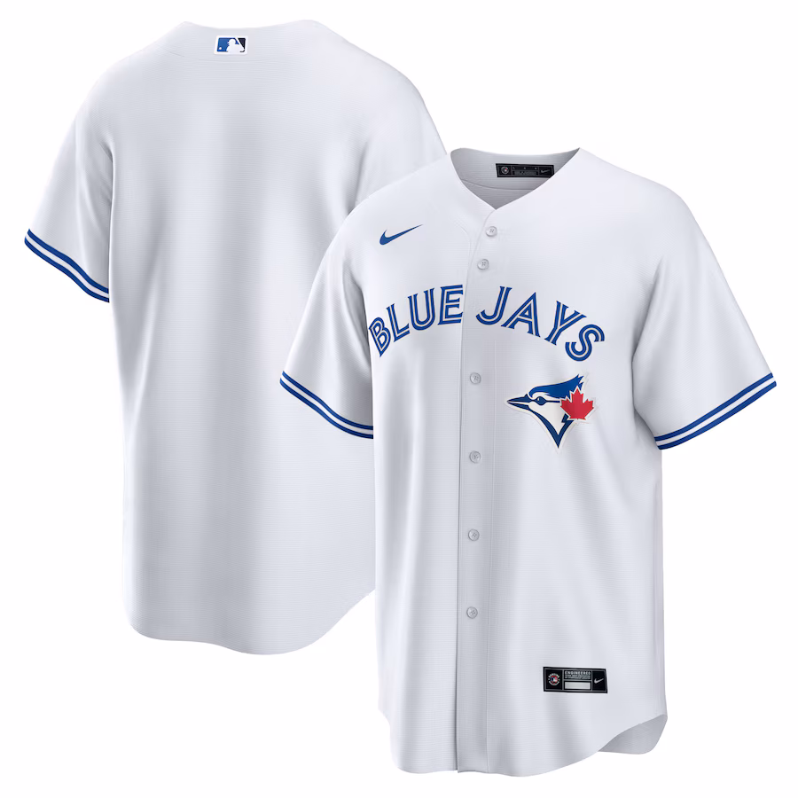 Men's Toronto Blue Jays Nike White Home Blank Replica Jersey - Jersey