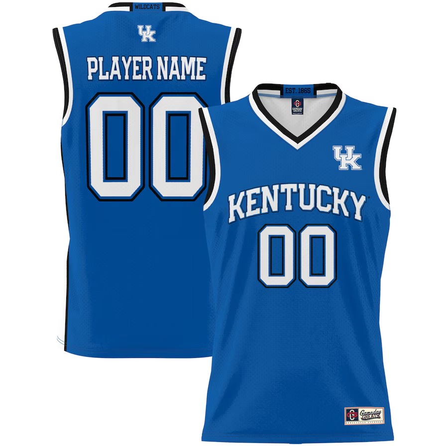 Kentucky Wildcats GameDay Greats Unisex  Lightweight NIL Pick-A-Player Basketball Jersey - Blue - Jersey