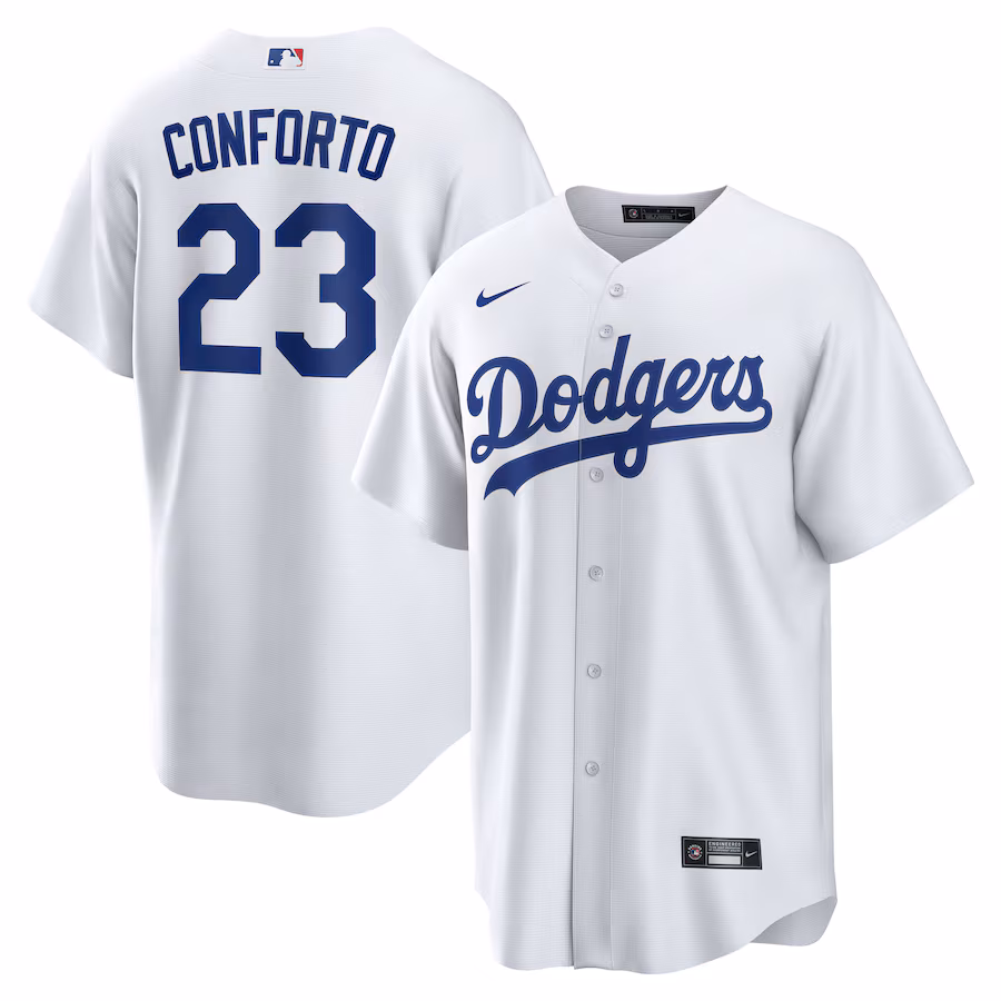 Men's Los Angeles Dodgers Michael Conforto Nike White Home Replica Jersey - Jersey