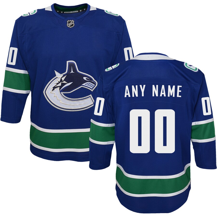 Youth Vancouver Canucks Blue Premier Custom Jersey - Jersey