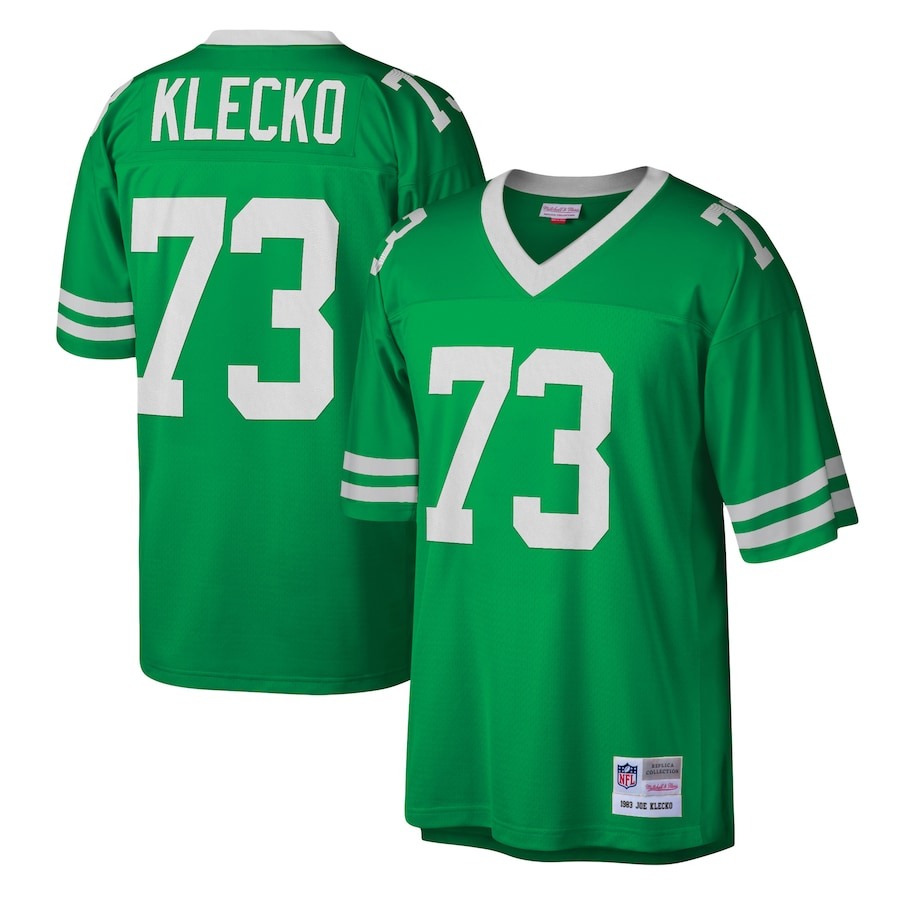 Men's New York Jets Joe Klecko Mitchell & Ness Kelly Green Legacy Replica Jersey - Jersey