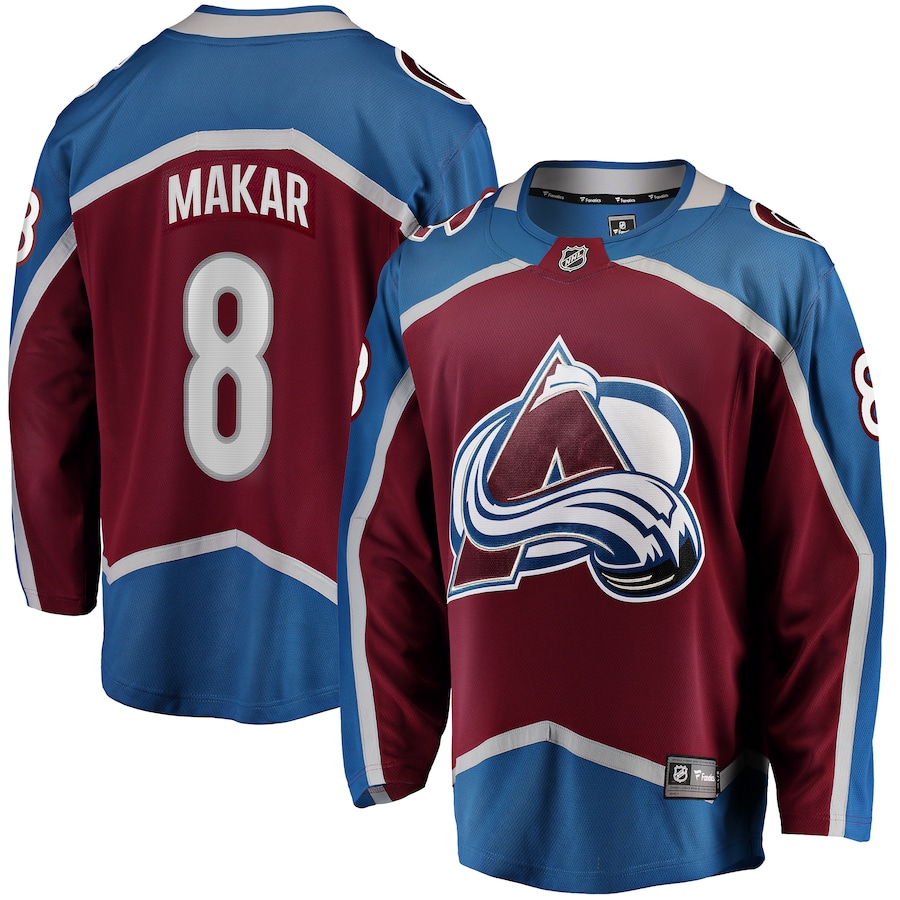 Men's Colorado Avalanche Cale Makar Fanatics Branded Burgundy Home Premier Breakaway Player Jersey - Jersey