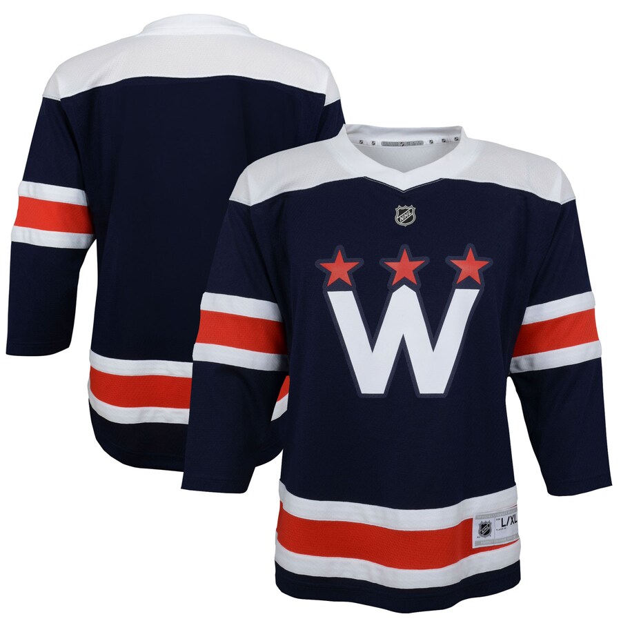 Youth Washington Capitals Navy 2020/21 Alternate Replica Jersey - Jersey