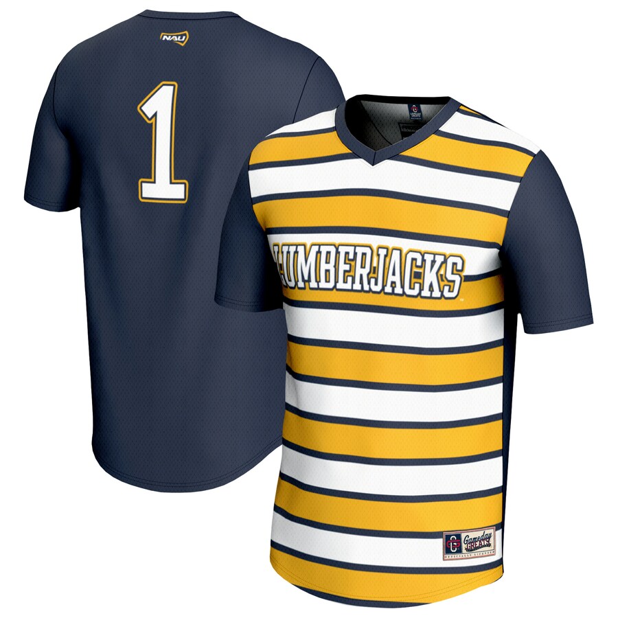 Youth GameDay Greats #1 Navy Northern Arizona Lumberjacks Lightweight Soccer Fashion Jersey - Jersey