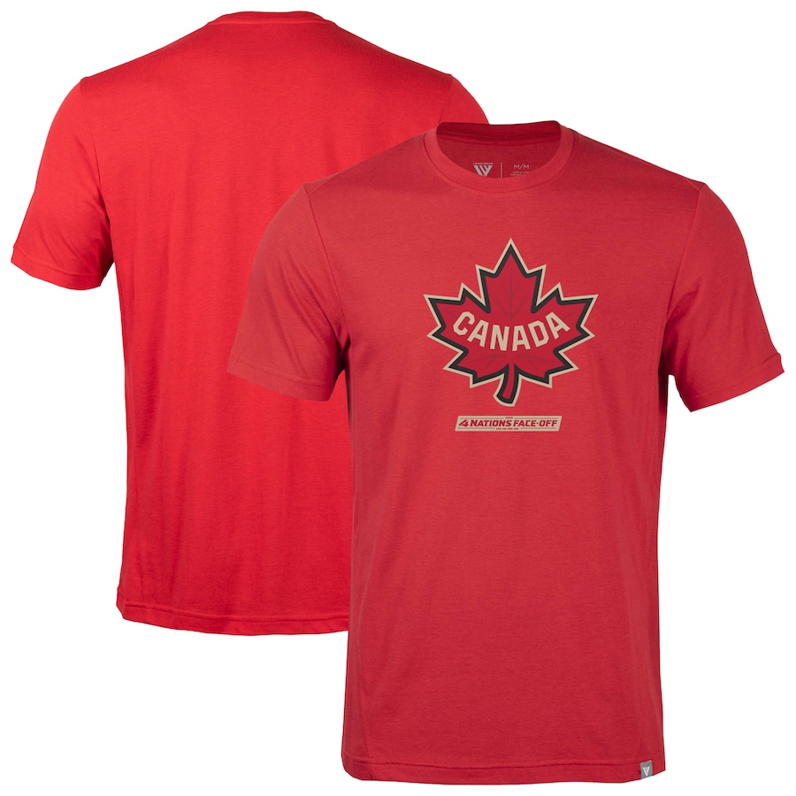 Men's Canada Levelwear Red 2025 4 Nations Face-Off Thrive Tri-Blend T-Shirt - Jersey