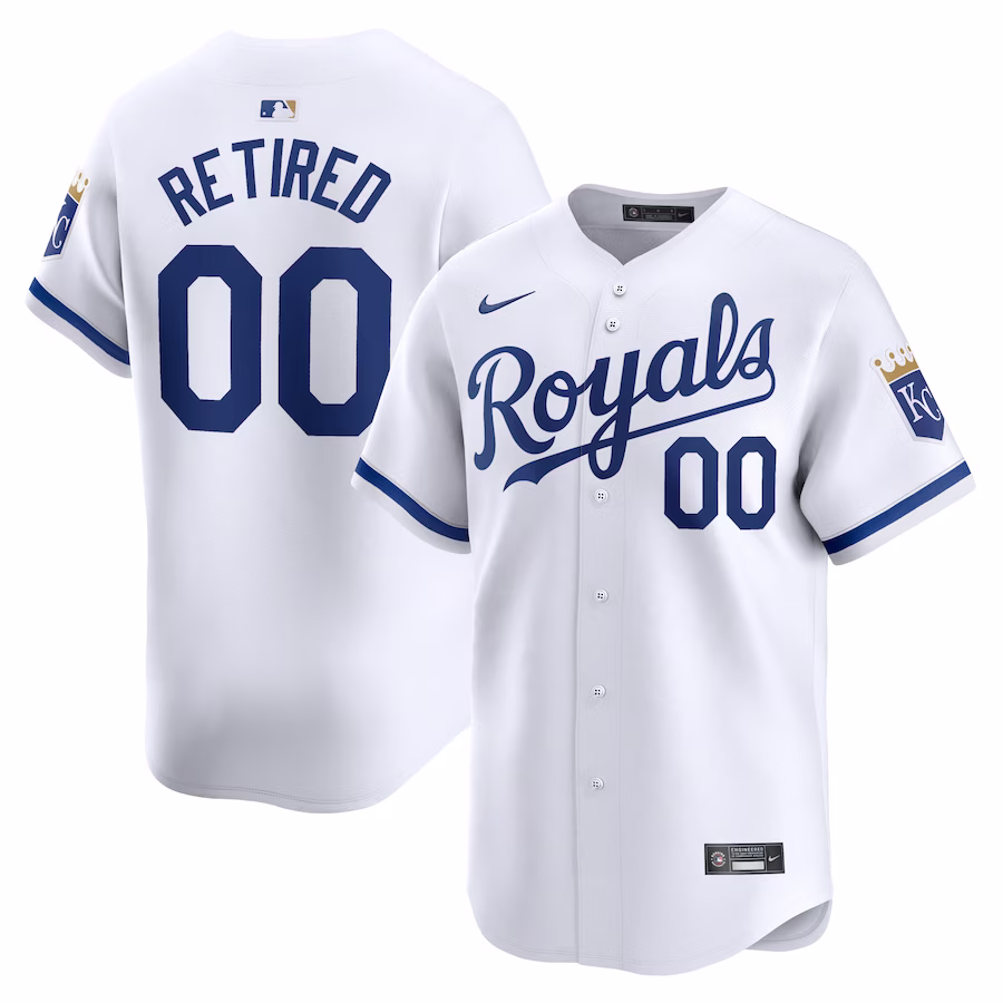 Men's Kansas City Royals Nike White Home Limited Pick-A-Player Retired Roster Jersey - Jersey
