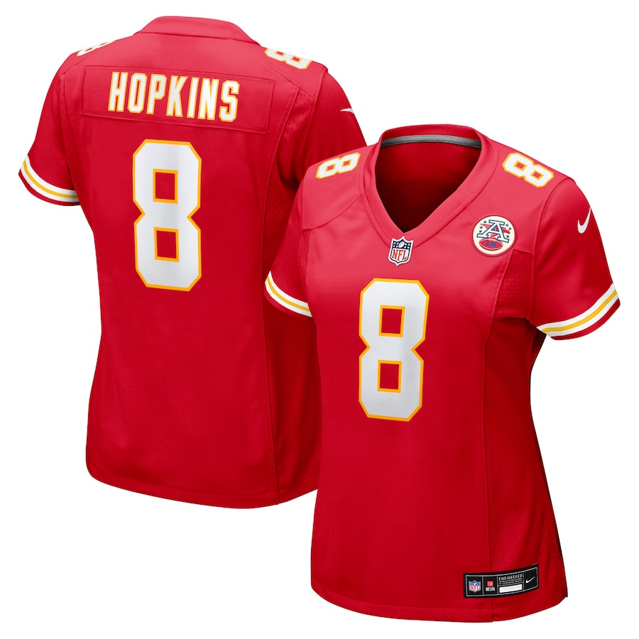 Women's Kansas City Chiefs DeAndre Hopkins Nike Red Player Game Jersey - Jersey