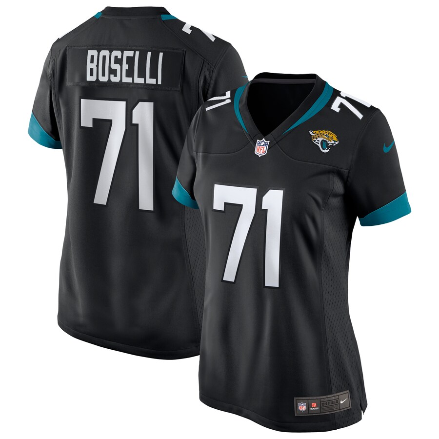 Women's Jacksonville Jaguars Tony Boselli Nike Black Game Retired Player Jersey - Jersey